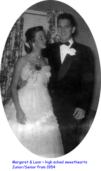 <margaret and Leon high school sweethearts junior senior prom 1954>