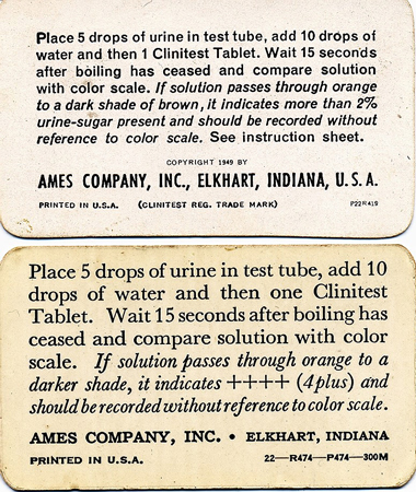 Hardy Downer's Little Black Medical Bag ames company, inc Elkhart, indiana clinitest