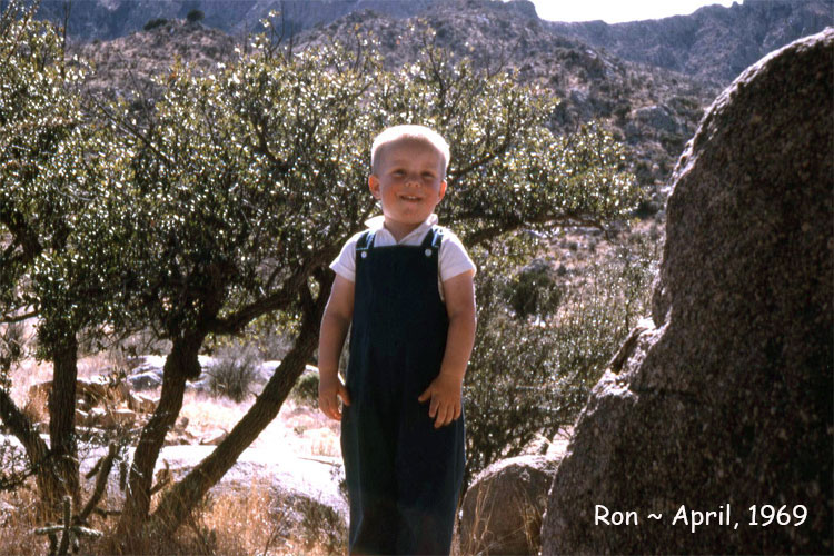 <Ron Aguirre Springs April 1969 Blue bib overalls>