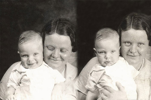 <molly essie seagler meema baby charles studio portrait>