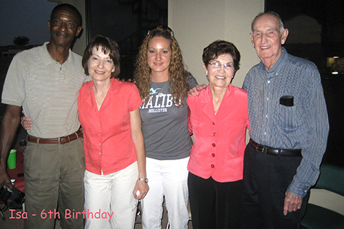 isabella's 6th birthday grandparents bob woods